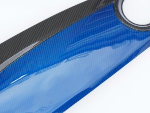 FIAT 500 Custom Dashboard - Carbon Fiber - Blue Candy